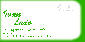 ivan lado business card